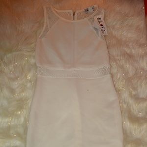 White bondage style dress.